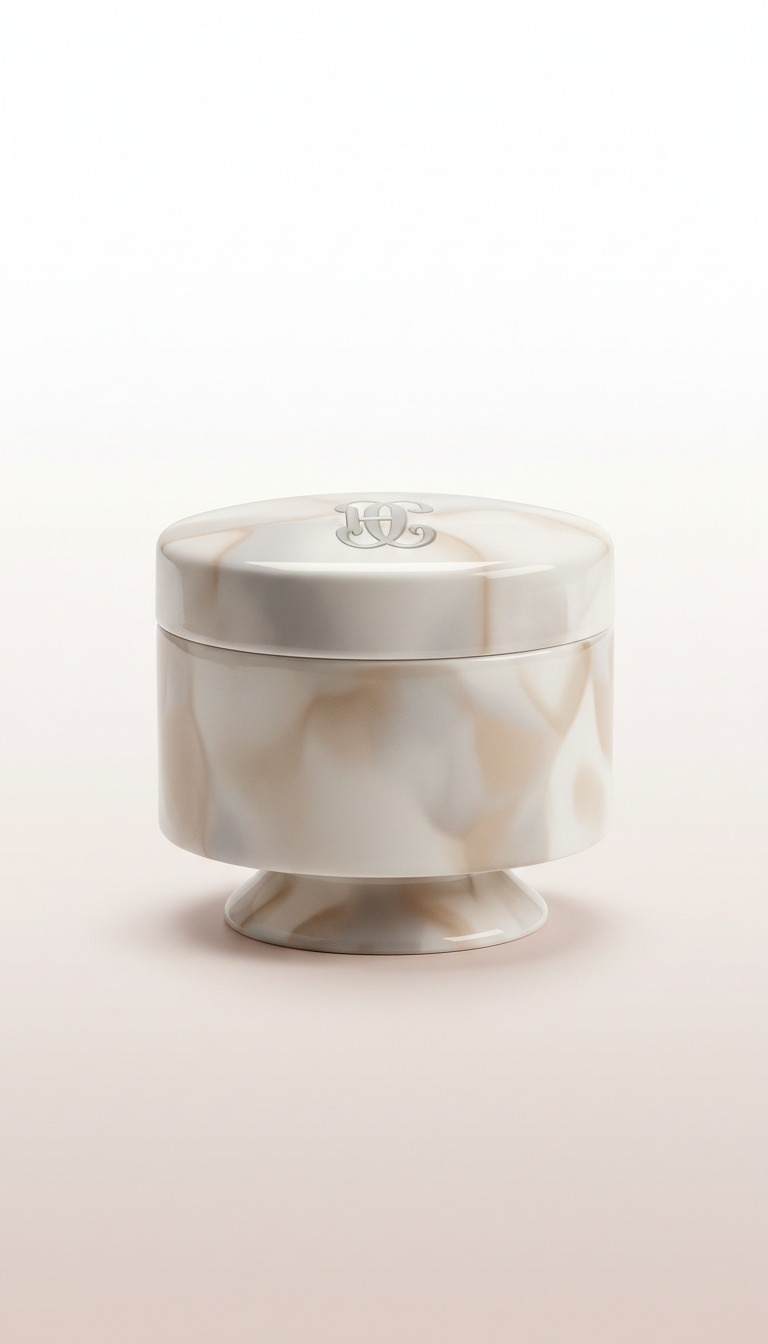 Monogrammed Porcelain Jewelry Box