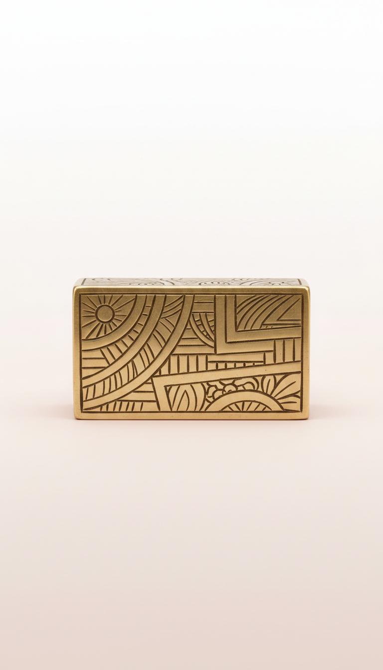 Engraved Brass Desk Accessory