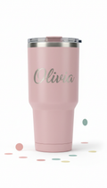 Blush Pink Engraved Stainless Tumbler