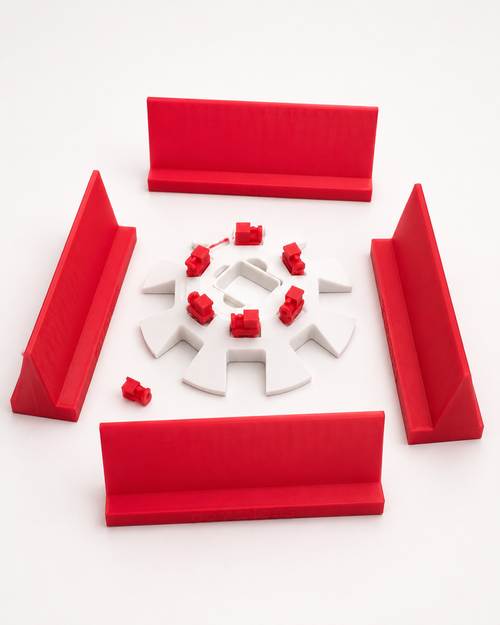 Personalised 3D Printed Domino Rack – Set of 4