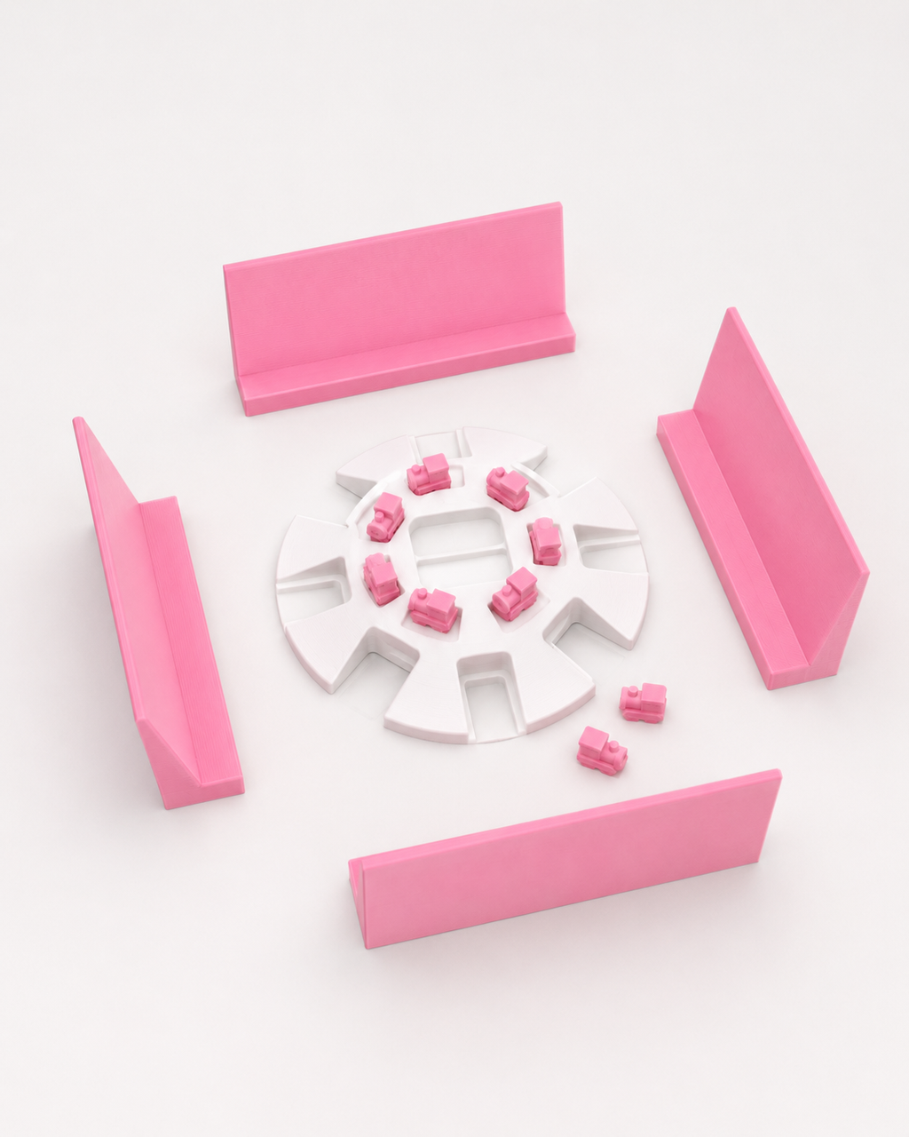 Personalised 3D Printed Domino Rack – Set of 4