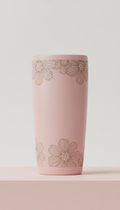 Blush Pink Ceramic Tumbler Personalized