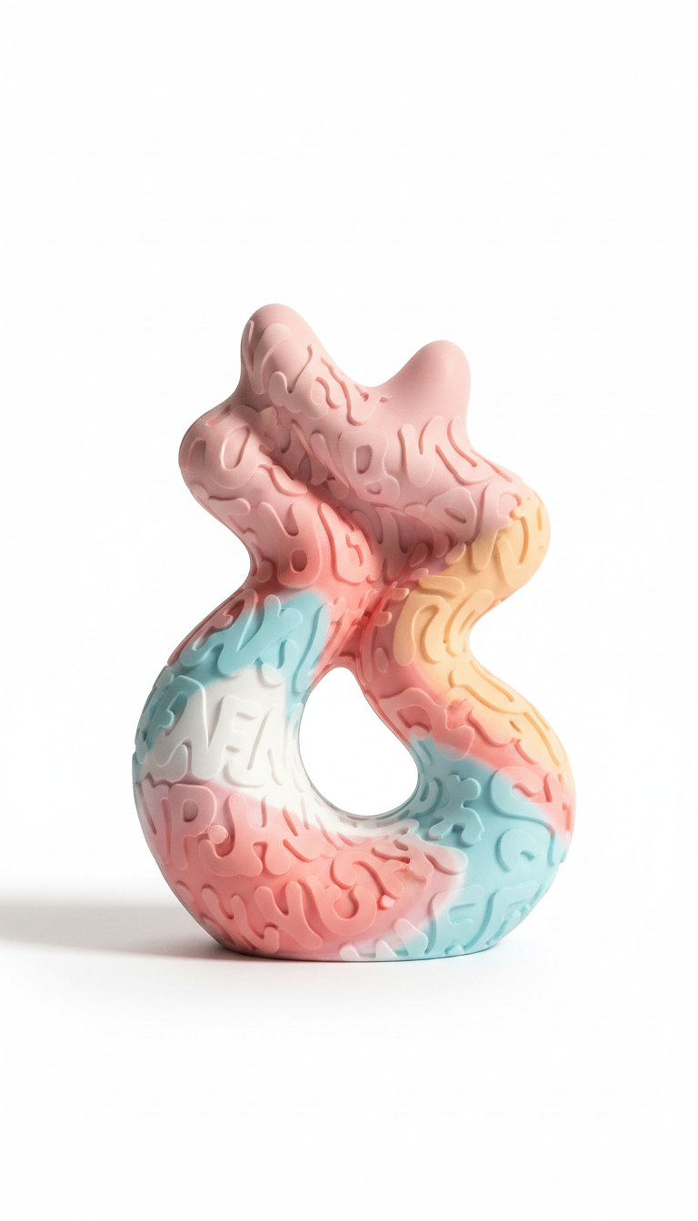 Personalized Pastel 3D Art Sculpture